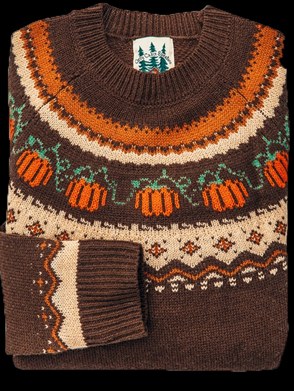 Kiel James Patrick Cozy Brown Pumpkin Fair Isle Sweater - Women - Picture 2 of 9